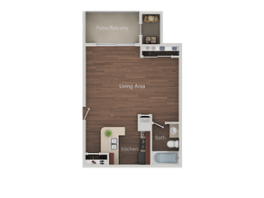 STUDIO A 264 floor plan